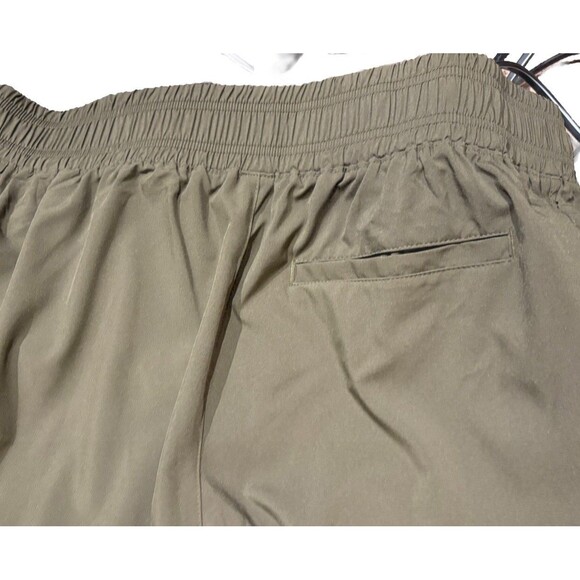 Old Navy Wide Leg Cropped Pants Size XL Olive Green Athleisure Casual Pull On - Picture 3 of 10